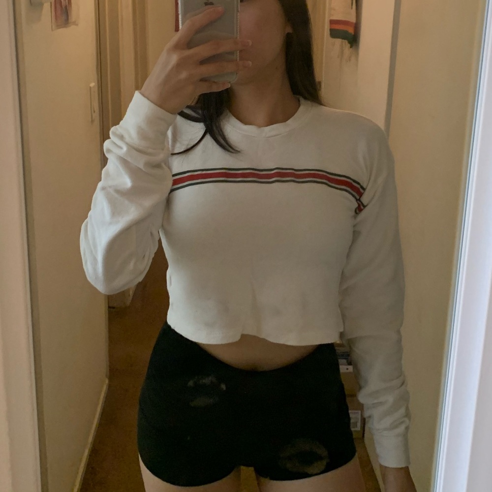 White crop top